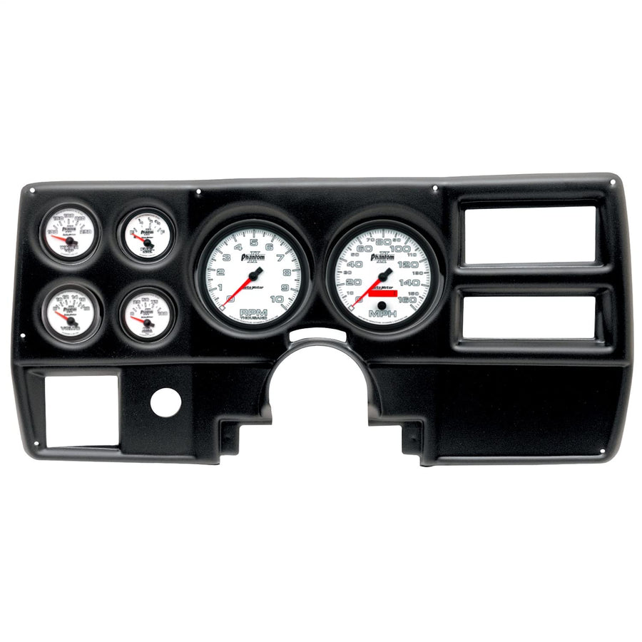 AutoMeter Dash Kit Direct Fit, (5" X2, 2 1/16" X4), Chevy/Gmc Truck Ac 84-87, Phantom Ii (2923-10)