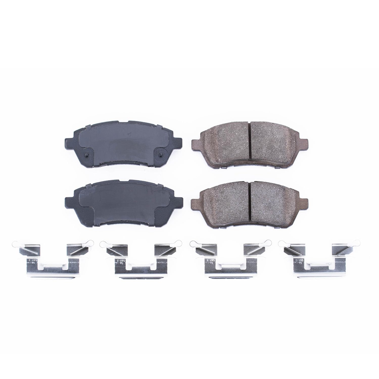 Power Stop Brake Kit Front For Ford Fiesta 2011-19 - Ceramic Brake Pads With Installation Hardware, 17-1454