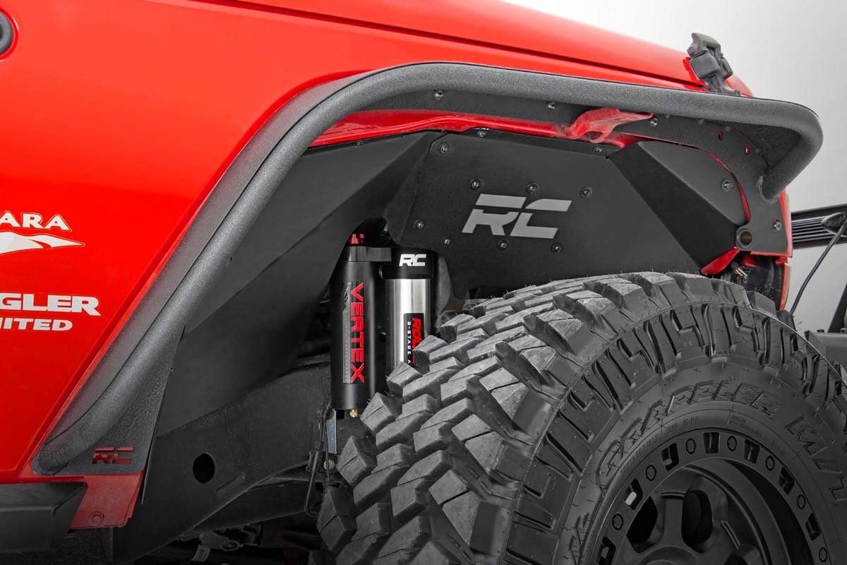 Rough Country Vertex Front Inner Fenders for 2007-2018 Jeep Wrangler JK - 1195V