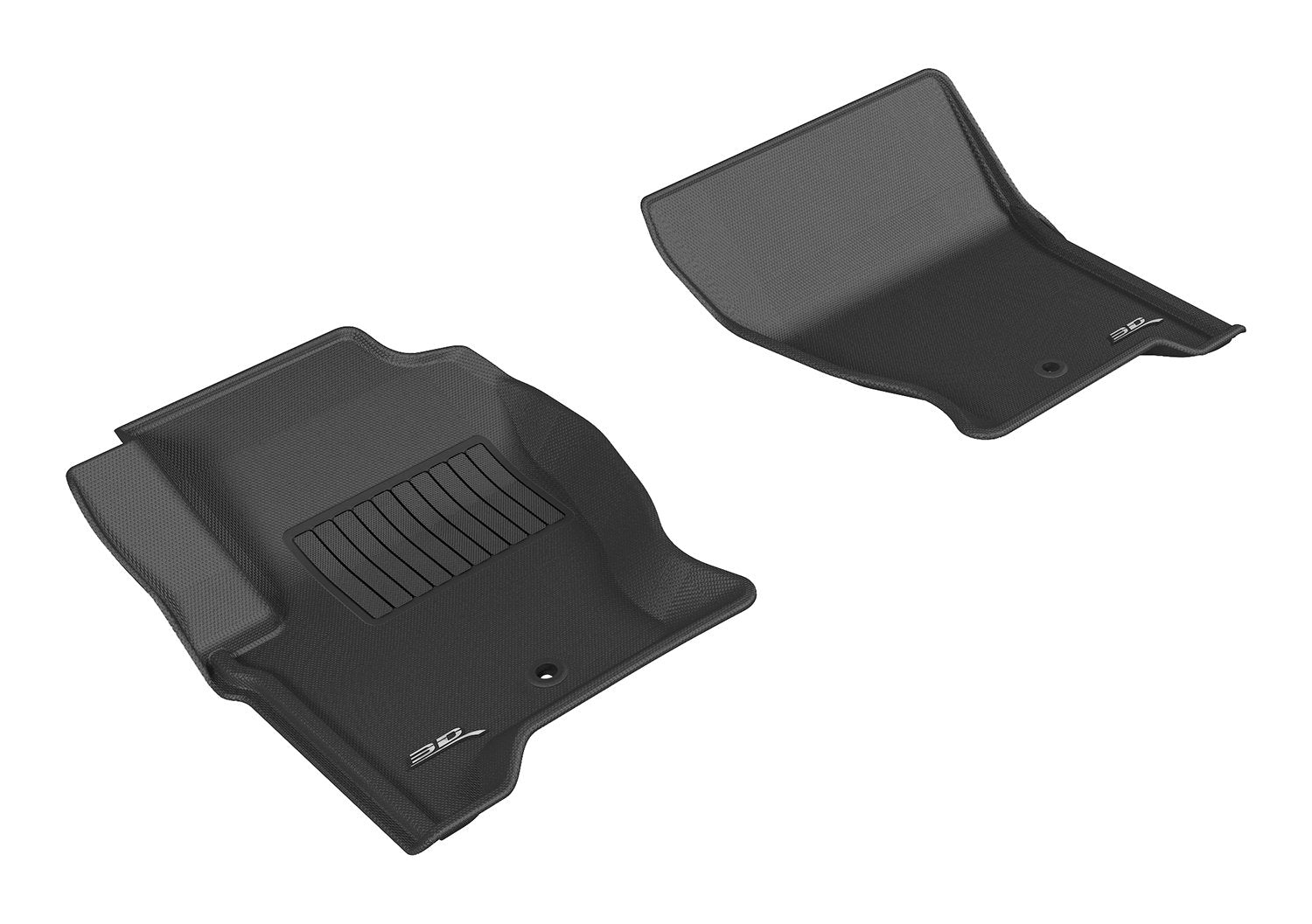 3D MAXpider Kagu Custom Fit Floor Mat (Black) for 2008-2016 Land Rover LR4/ Range Rover Sport - 1ST Row