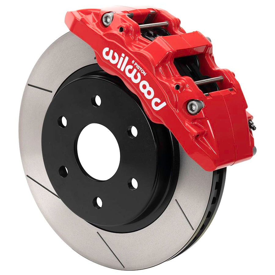 140-17000-R Wilwood 2021 fits Ford™ F-150™ Raptor Aero6-DM Front Brake Kit - Slotted - Red