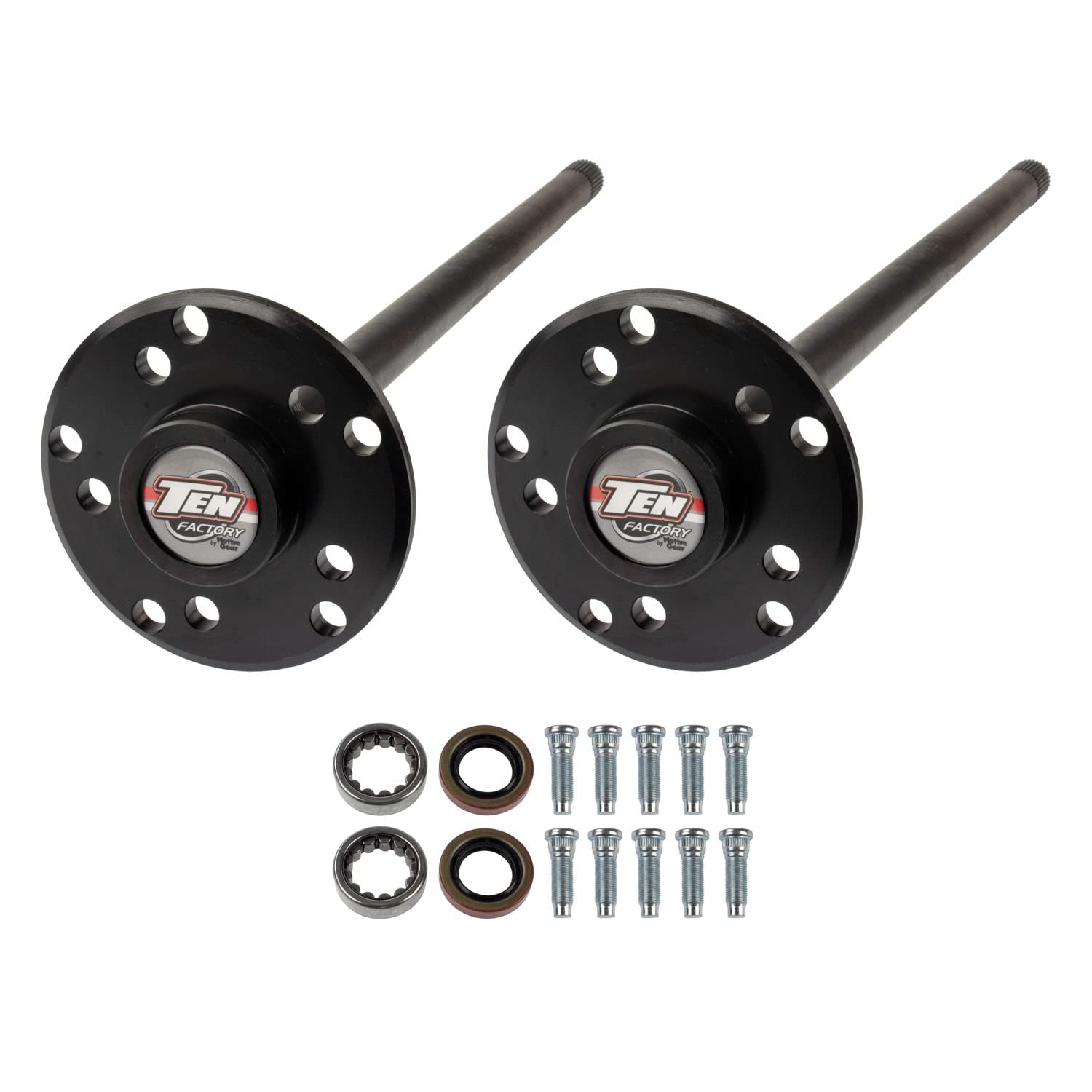 Drive Axle Shaft Assembly TEN Factory MG22134 For Dana 35, 30 Spline Rear Axle Kit, Fits For 1990–2006 Jeep YJ/TJ/Cherokee/Grand Cherokee/Wrangler - Replaces OEM Alloy USA 12134, G2 Axle 962049230