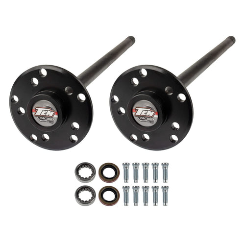 Drive Axle Shaft Assembly TEN Factory MG22134 For Dana 35, 30 Spline Rear Axle Kit, Fits For 1990–2006 Jeep YJ/TJ/Cherokee/Grand Cherokee/Wrangler - Replaces OEM Alloy USA 12134, G2 Axle 962049230