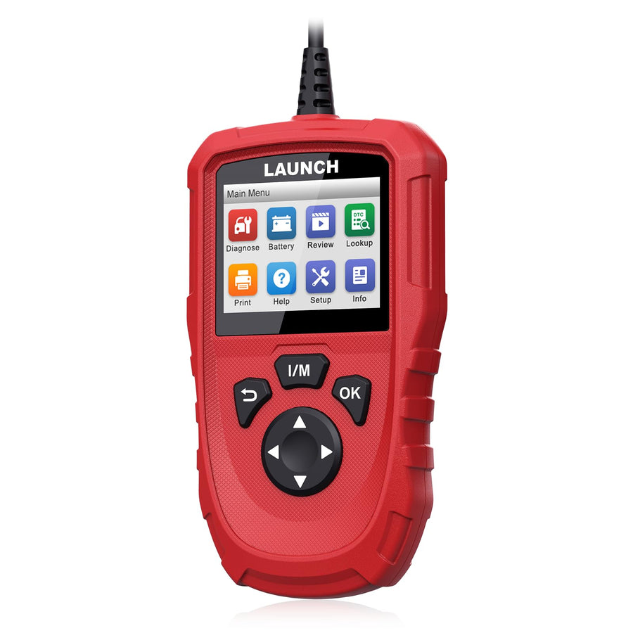 OBD2 Scanner Launch Diagnostic Scan Tool, Millennium OBD Check Engine Code Reader, One-Click to Check I/M Readiness, Battery Voltage Test, DTC Lookup, Lifetime Update, for All Vehicles After 1996