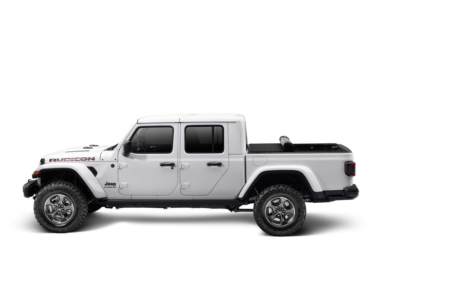 Armis Hard Rolling Tonneau Cover Rugged Ridge for Jeep Gladiator JT | Weather Resistant, Full Bed Access | 13550.23 | Fits 2020-2025 Jeep Gladiator JT with or without Trail Rails