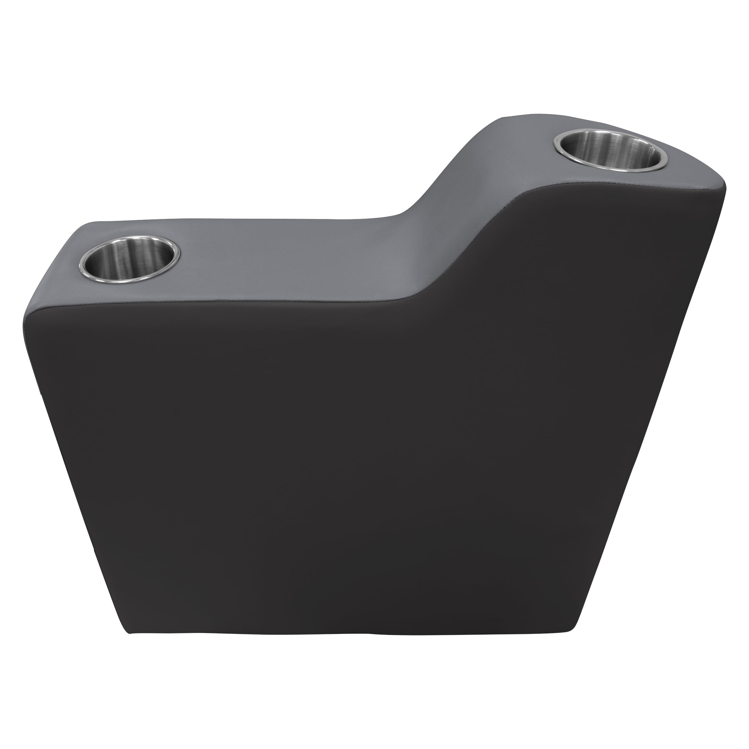 3010-1890 Wise Premier Series Right Radius Pontoon Arm Rest, Slate/Dark Neutral