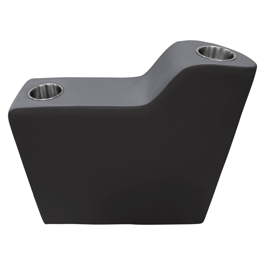 3010-1890 Wise Premier Series Right Radius Pontoon Arm Rest, Slate/Dark Neutral