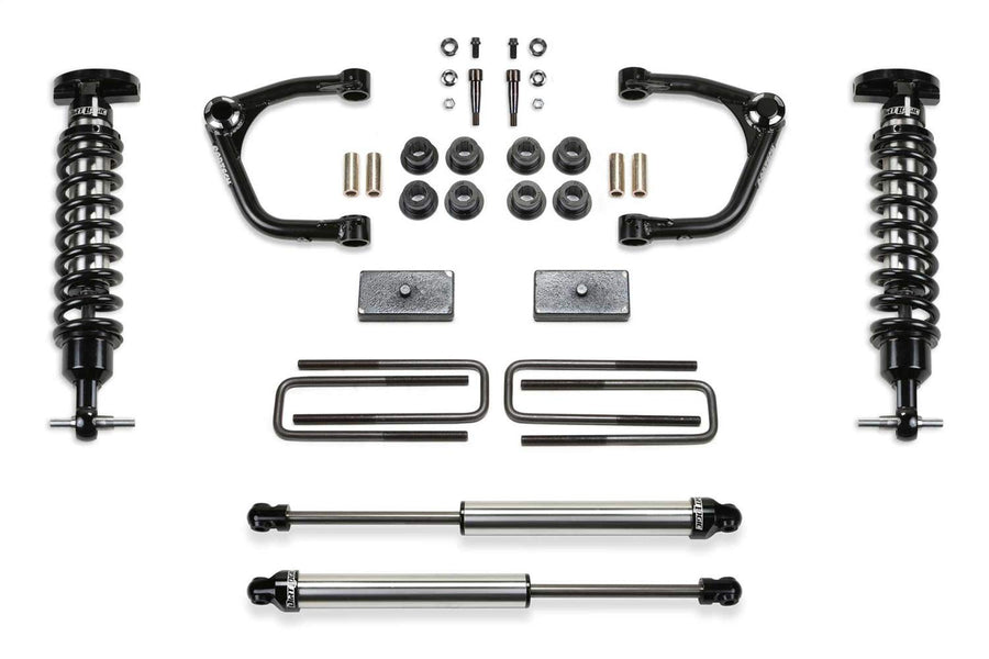 Uniball 3" UCA System with Dirt Logic 2.5 & 2.25 Shocks for 2019-21 GM C/K1500 P/U Diesel by Fabtech