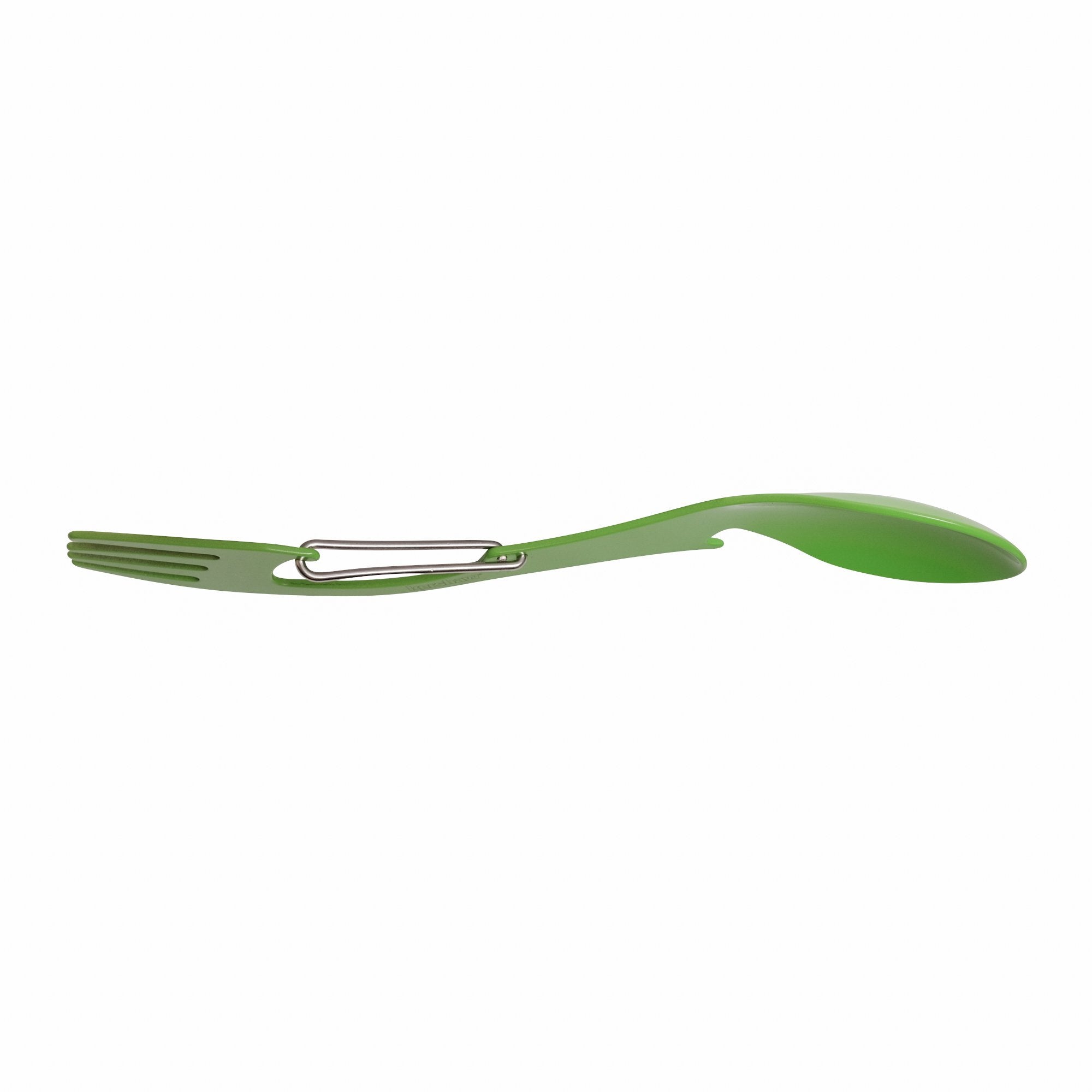 Kershaw XL Ration - Green (1145GRN); Large-Sized Eating Utensil; Fork, Spoon, Bottle Opener; Carabiner Gate for Secure Carry; 3CR13 Steel with Scratch-Resistant, Food-Safe Coating; 2.1 oz. 1145GRNX