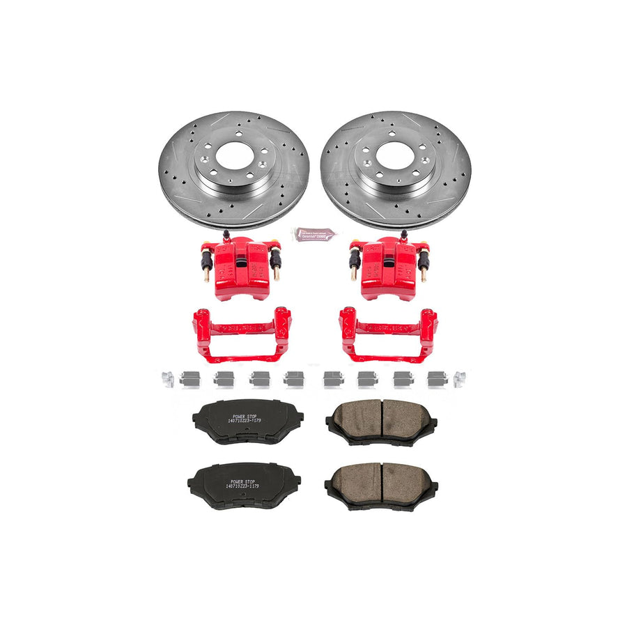 Power Stop Z23 Evolution Sport Brake Kit with Calipers For Frontier Nissan 2005-2022, Xterra Nissan 2005-2015, Suzuki Equator 2009-2012 [Model Specific]