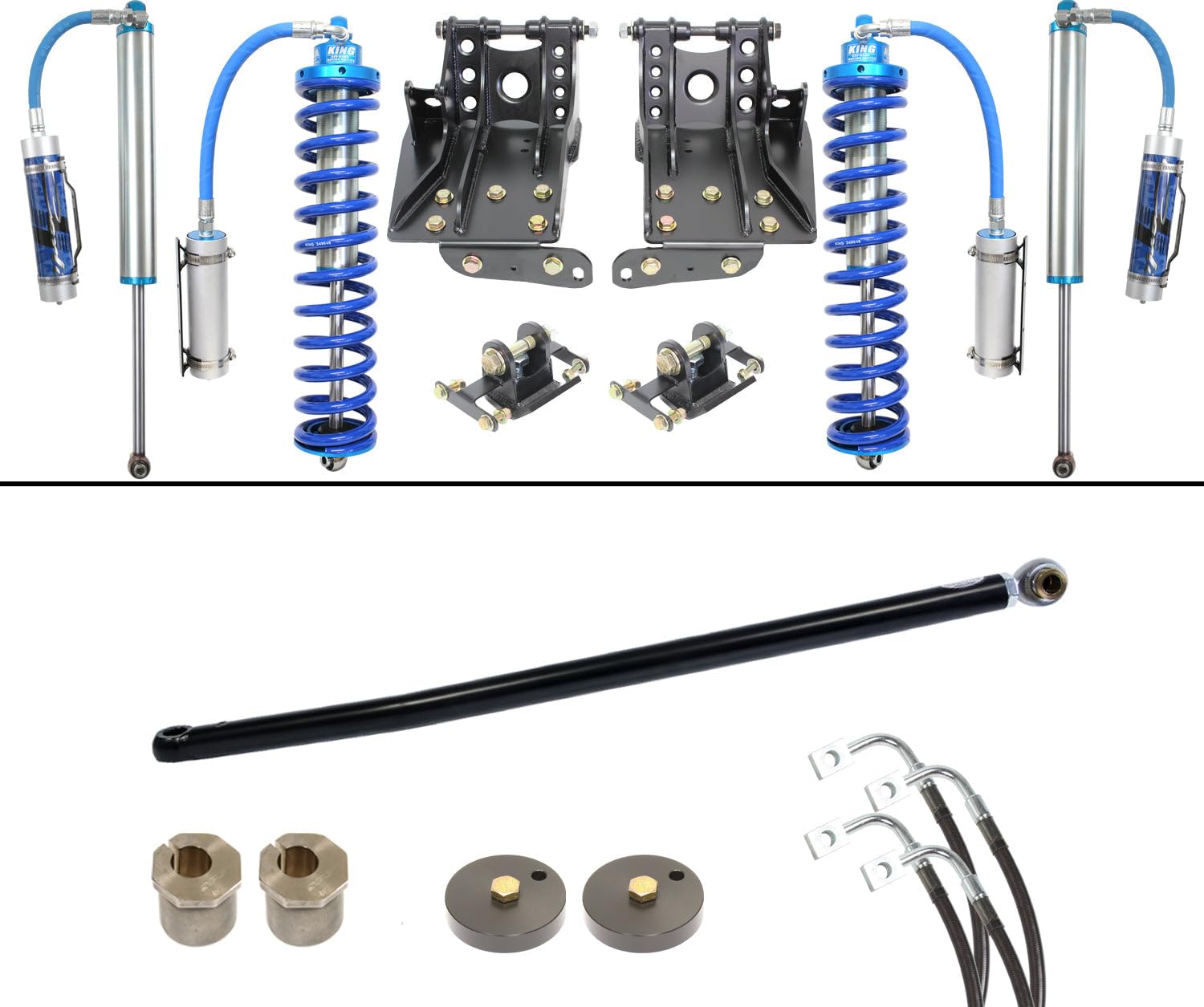 2.5 Carli Coilover System, Base, 4.5” Lift, 2005-07 Ford F250/F350, Diesel, 4x4