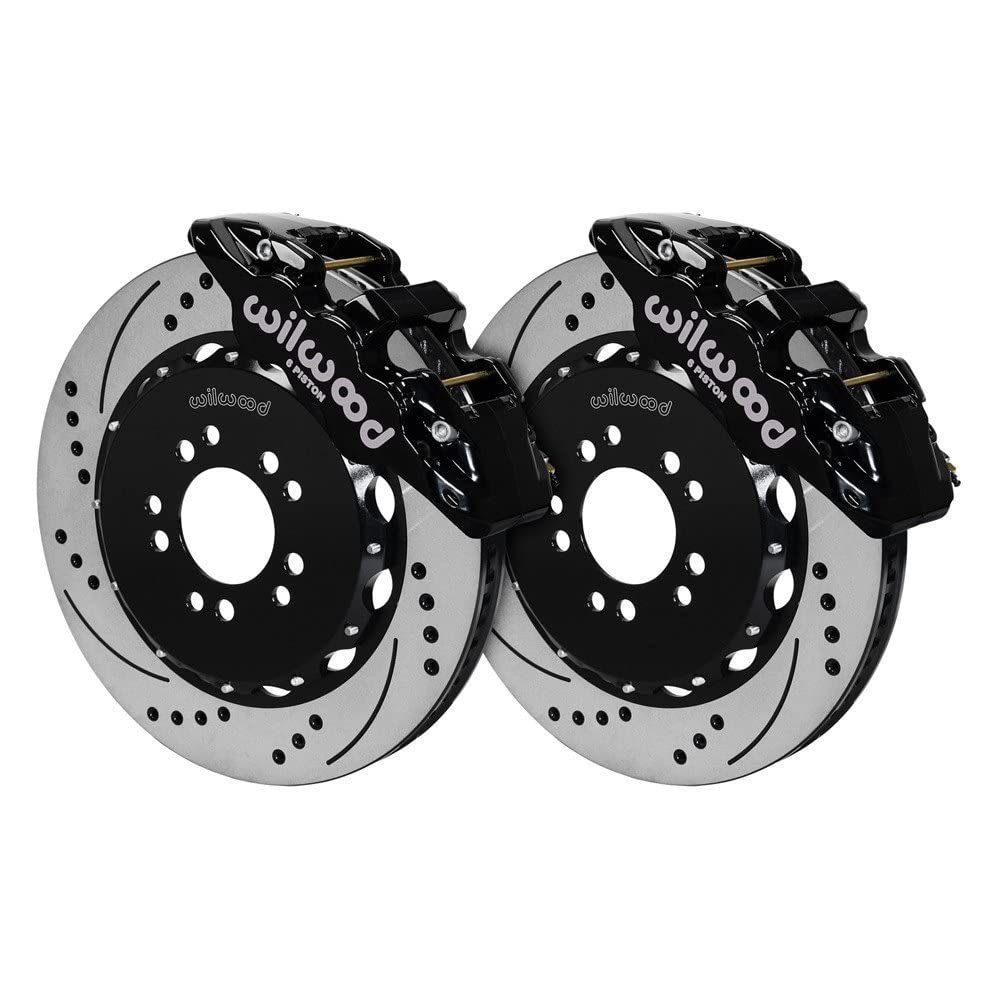 14.25 AERO6 Front Hat Kit, Drilled, Red