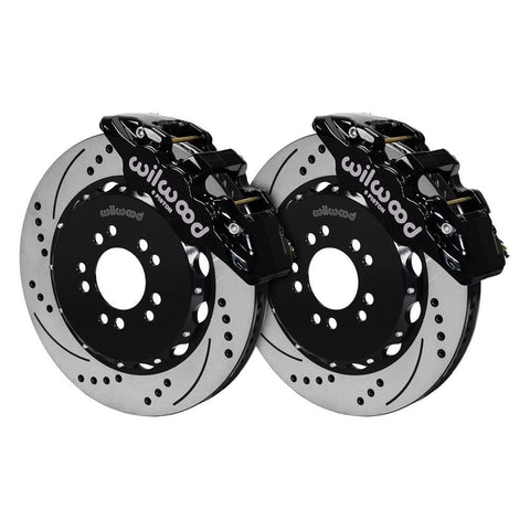 14.25 AERO6 Front Hat Kit, Drilled, Red