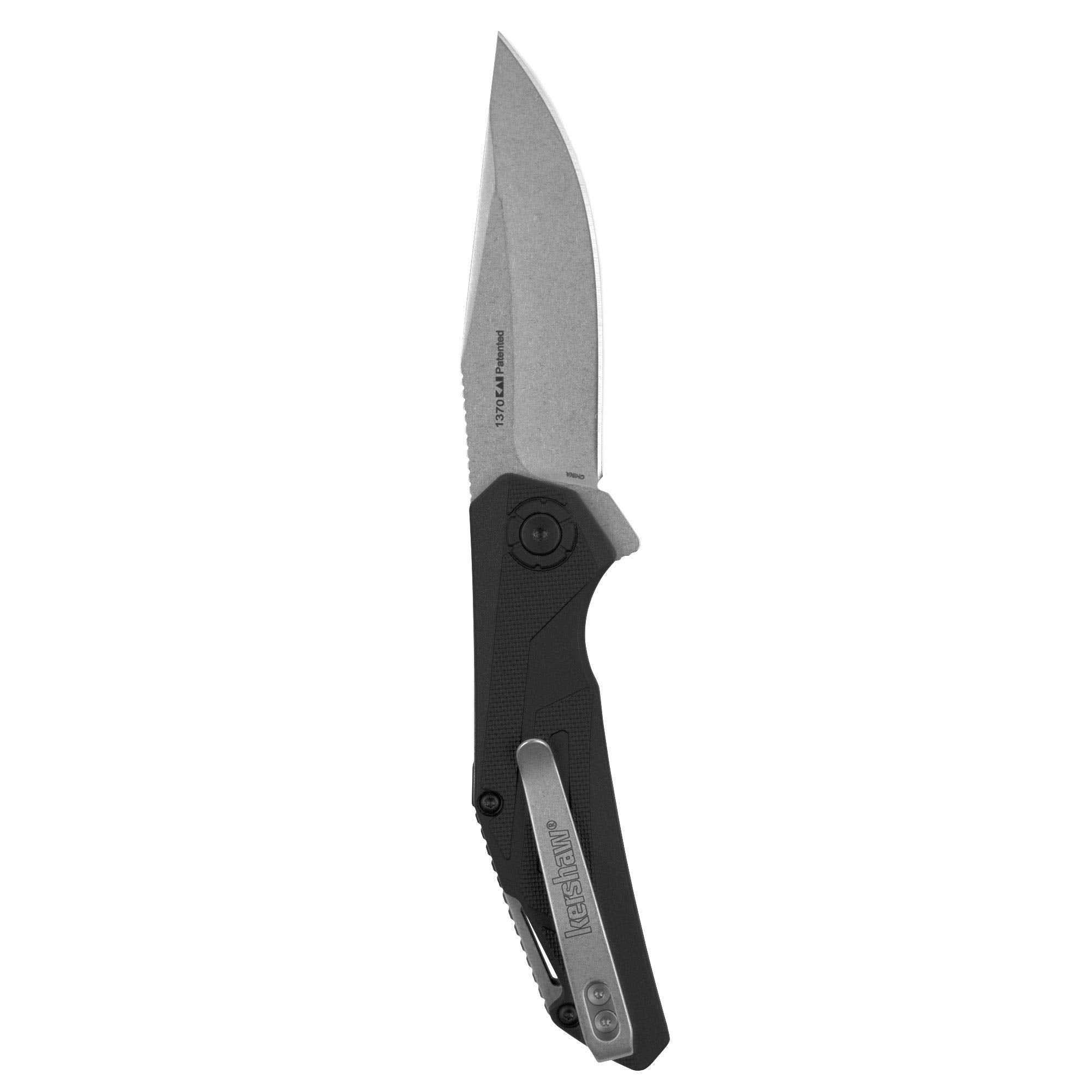 Kershaw Folding Pocket Knife Camshaft, 3-Inch Blade with SpeedSafe Assisted Opening, Liner Lock (1370), Black