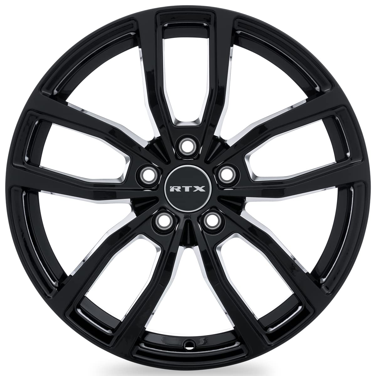 Custom RTX Wheel - 18x7.5, 38 Offset, 5x114.3 Bolt Pattern, 60.1mm Hub - Gloss Black Rim