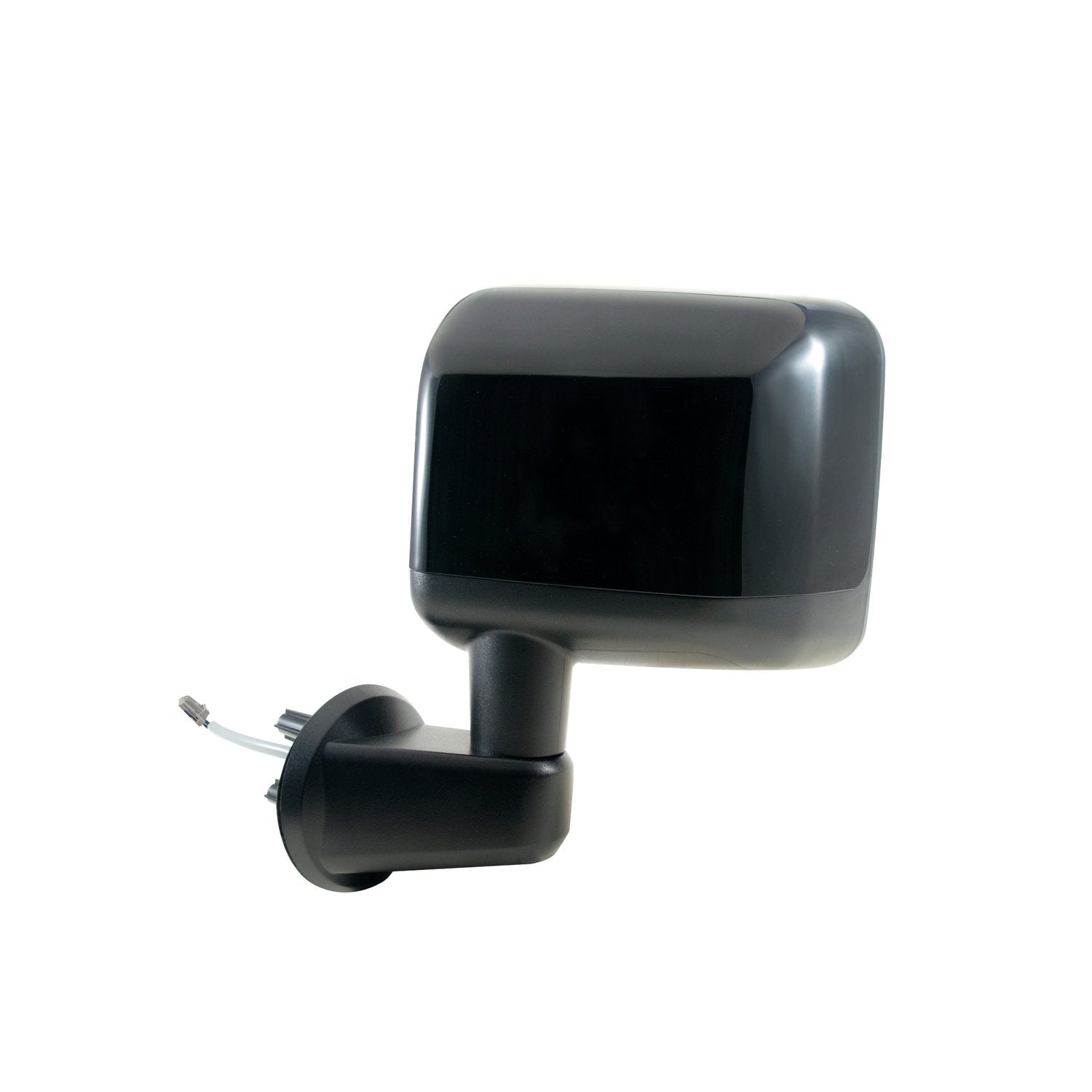 Driver Side Fit System Mirror for Jeep Wrangler, Textured Black w/PTM Cover, Foldaway, Heated Power