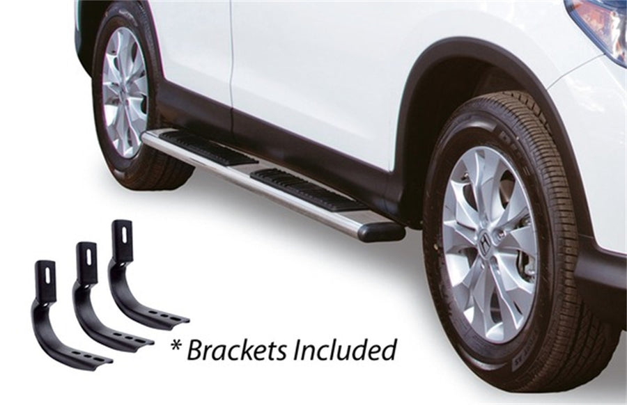 Go Rhino 5" Low Profile OE Xtreme Sidesteps & Brackets | Stainless Steel, Polished | 685404580PS | Fits 2007-2013 Chevrolet Silverado & GMC Sierra HD Extended Cab (See Description)