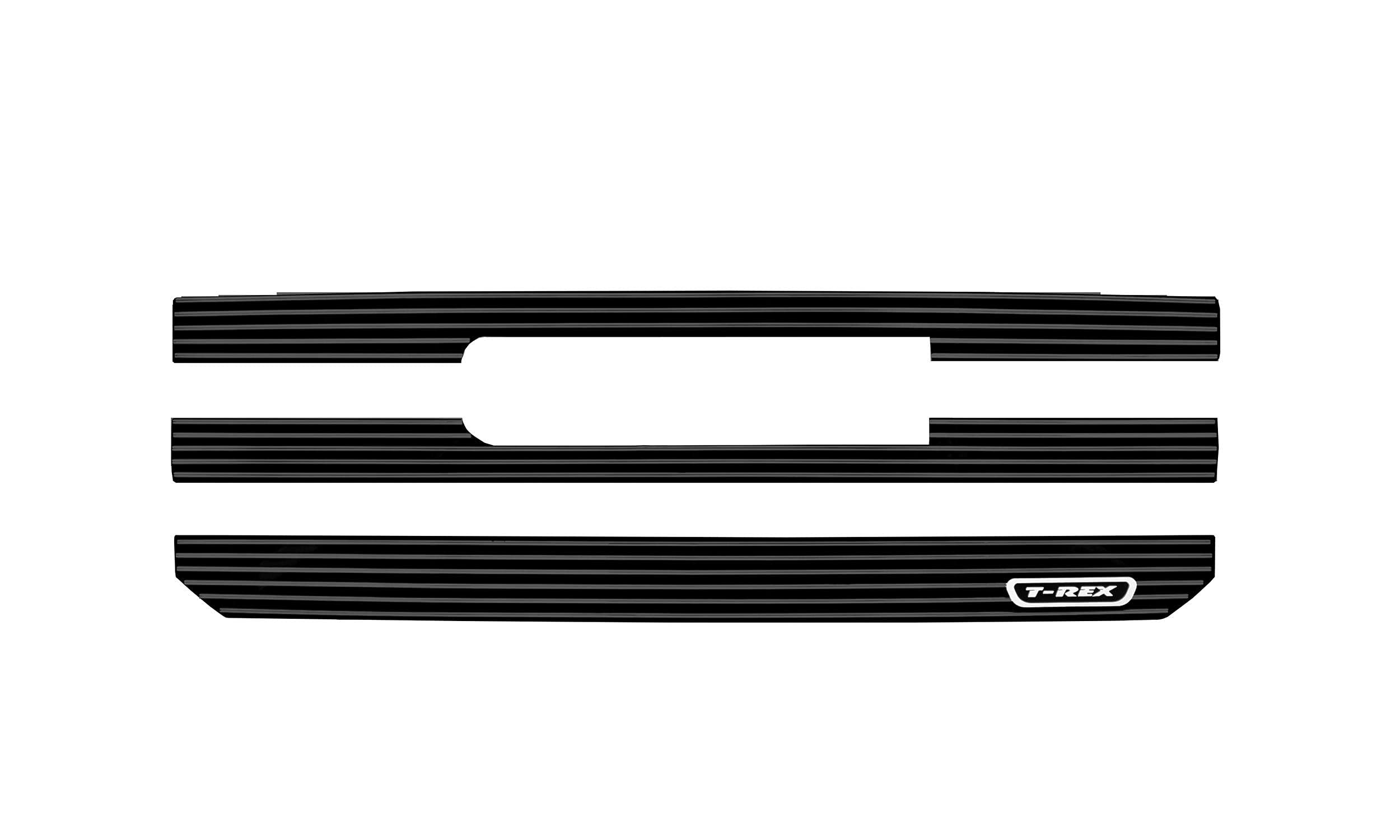 2016-2018 Sierra 1500 SLE T-Rex Grilles Laser Billet Grille, Black, 3 Pc, Overlay - PN #6212131