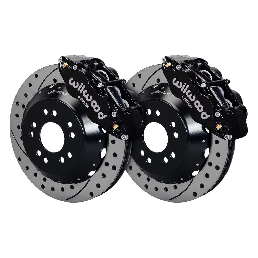 140-10617-D WILWOOD FNSL6R Front Hat Kit,14.00", Drilled 65-82 Corvette C2/C3