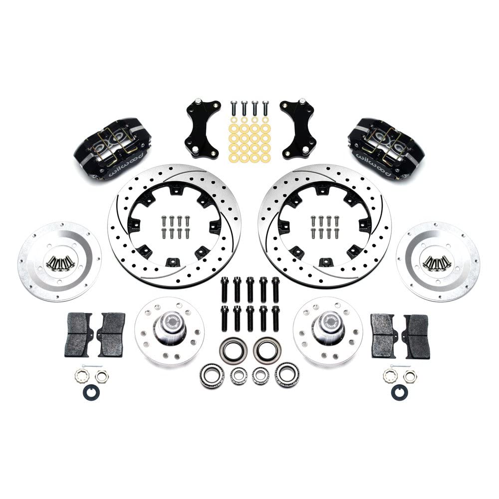 12.19" Drilled-Red DP-DB Front Kit