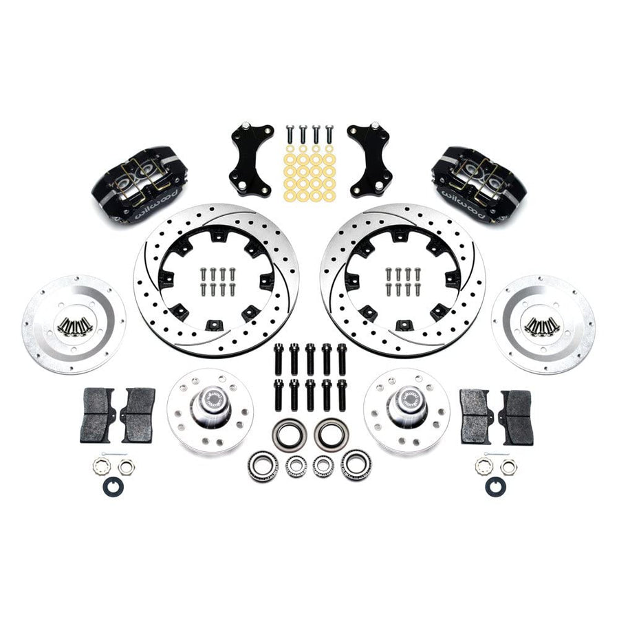 12.19" Drilled-Red DP-DB Front Kit