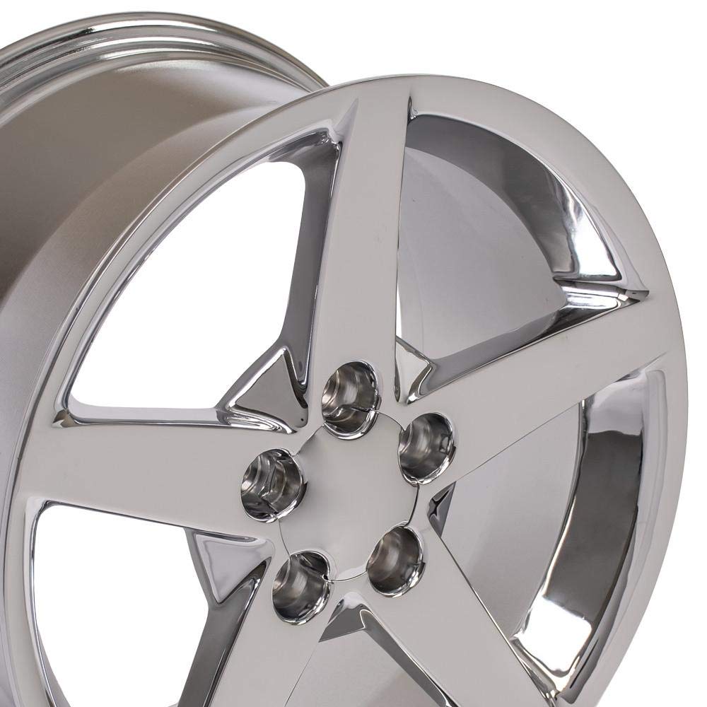 19 Inch OE Wheels CV06B Rim Fits Corvette C6 Style 5x120.65 19x10 Chrome - Hollander 5210 (1)