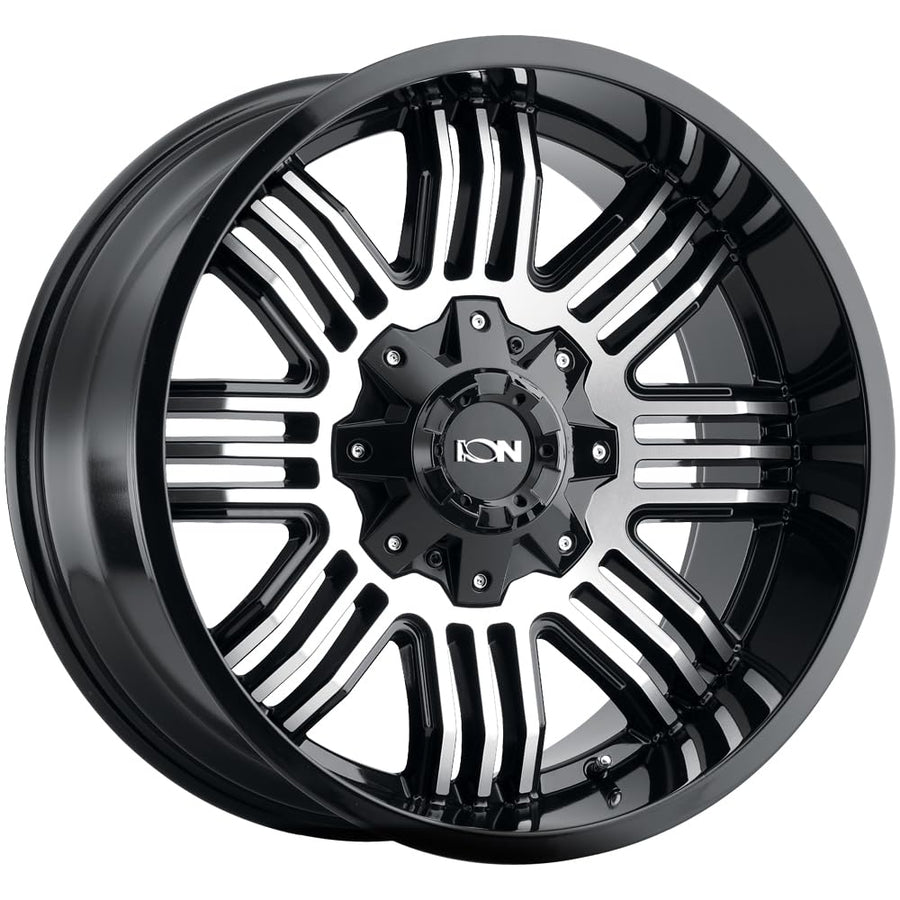 Alloy Ion 144 Black/MACHINED Wheel with Alloy Steel (20 x 9. inches /6 x 106 mm, 18 mm Offset)