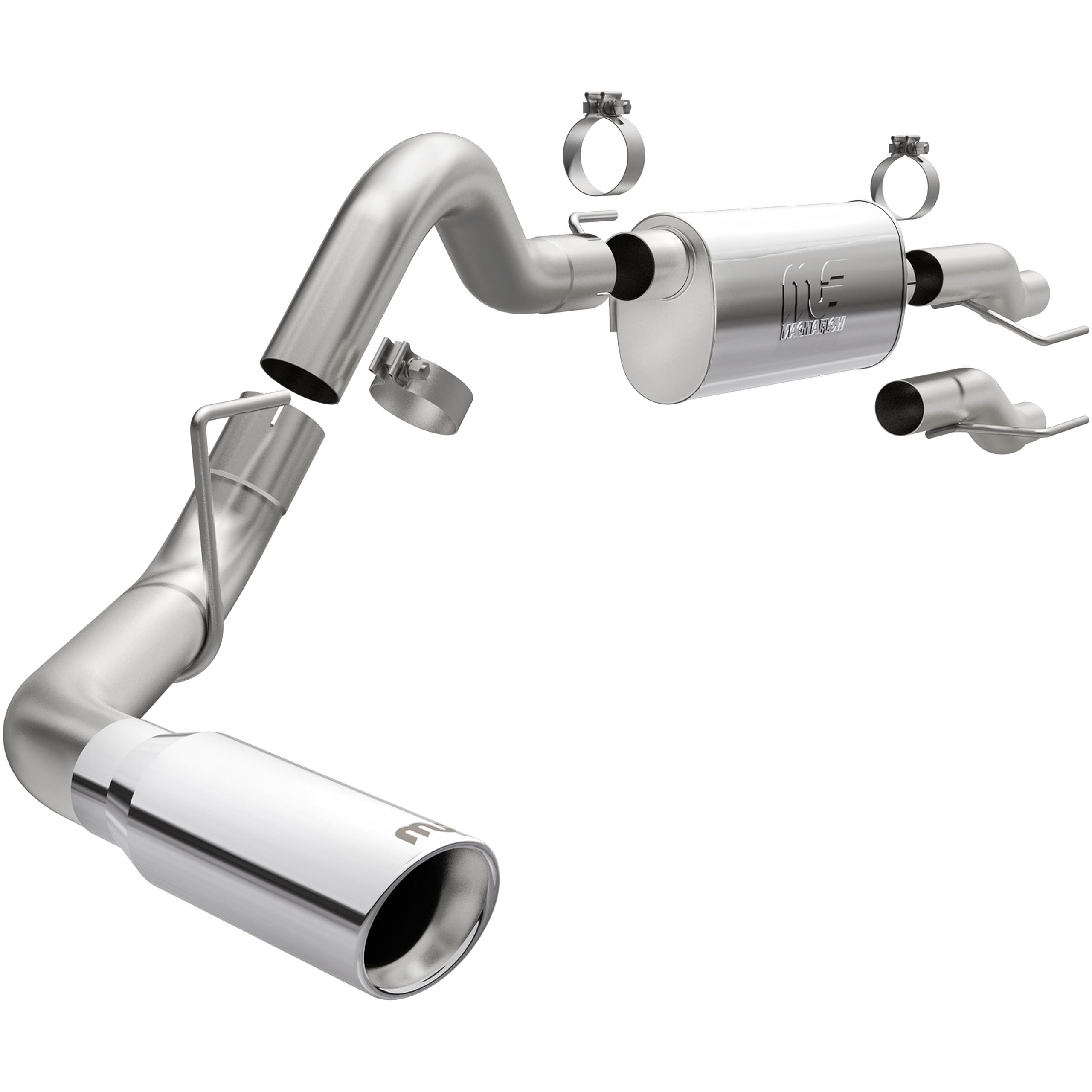 MagnaFlow Performance Exhaust System 19561: Cat-Back, Compatible with 2015-2023 Ford F-150, Street Series, Single Passenger Side Rear Exit Style 4in Tip Diameter