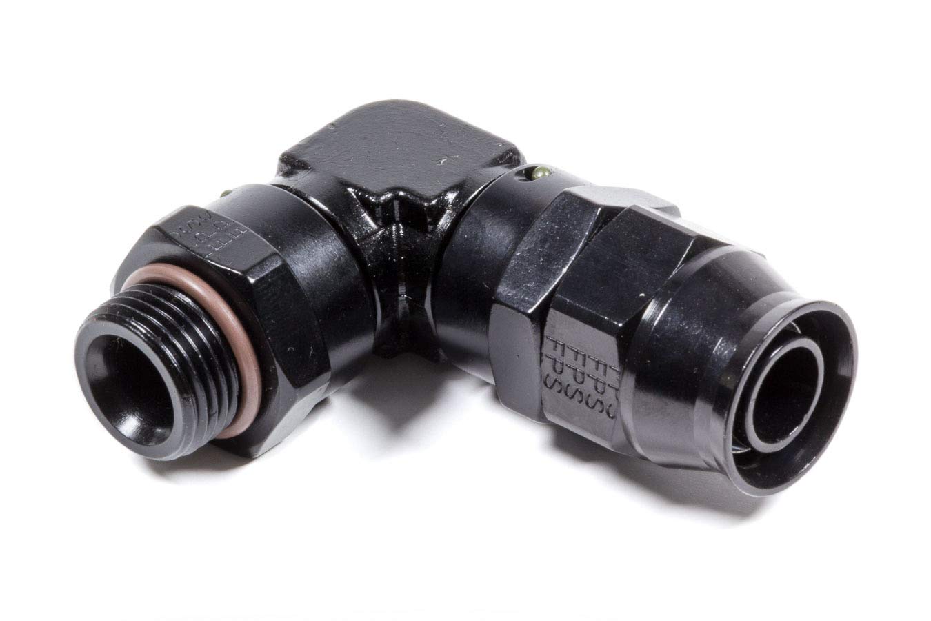 10An 90 Degree Fragola Performance Systems Real Street Hose End X 8An Male Orb (3/4-16), Black