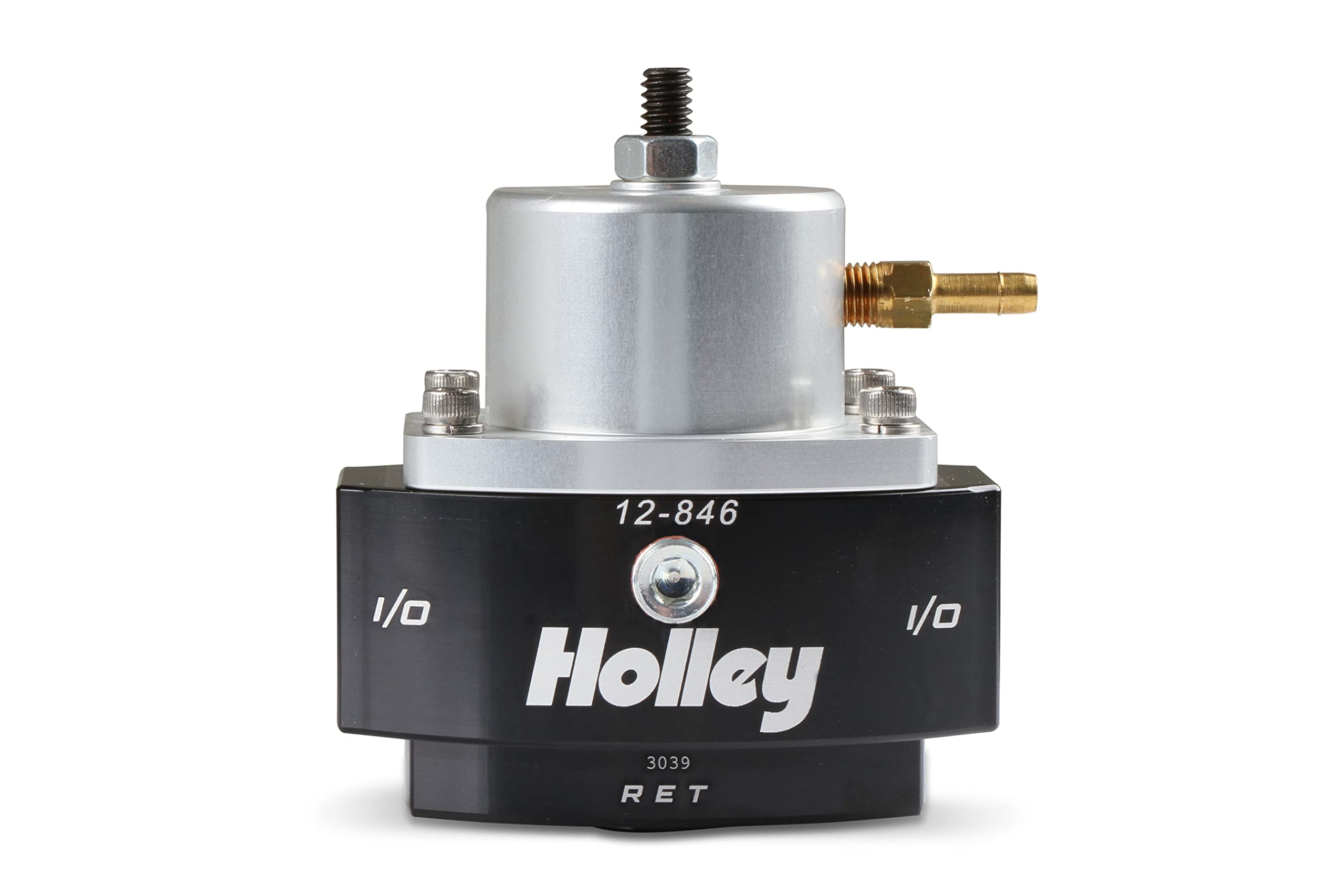 Holley 12-846 6AN Return 8AN Inlet/Outlet 40-70 PSI Billet Fuel Pressure Regulator