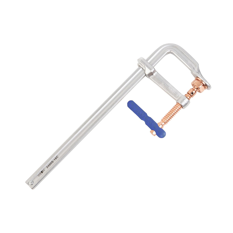 Wilton Regular Spark-Duty F-Clamp, 16" Opening, 4-3/4" Throat, 2660 Lbs. Clamping Force (Model 2400S-16C)