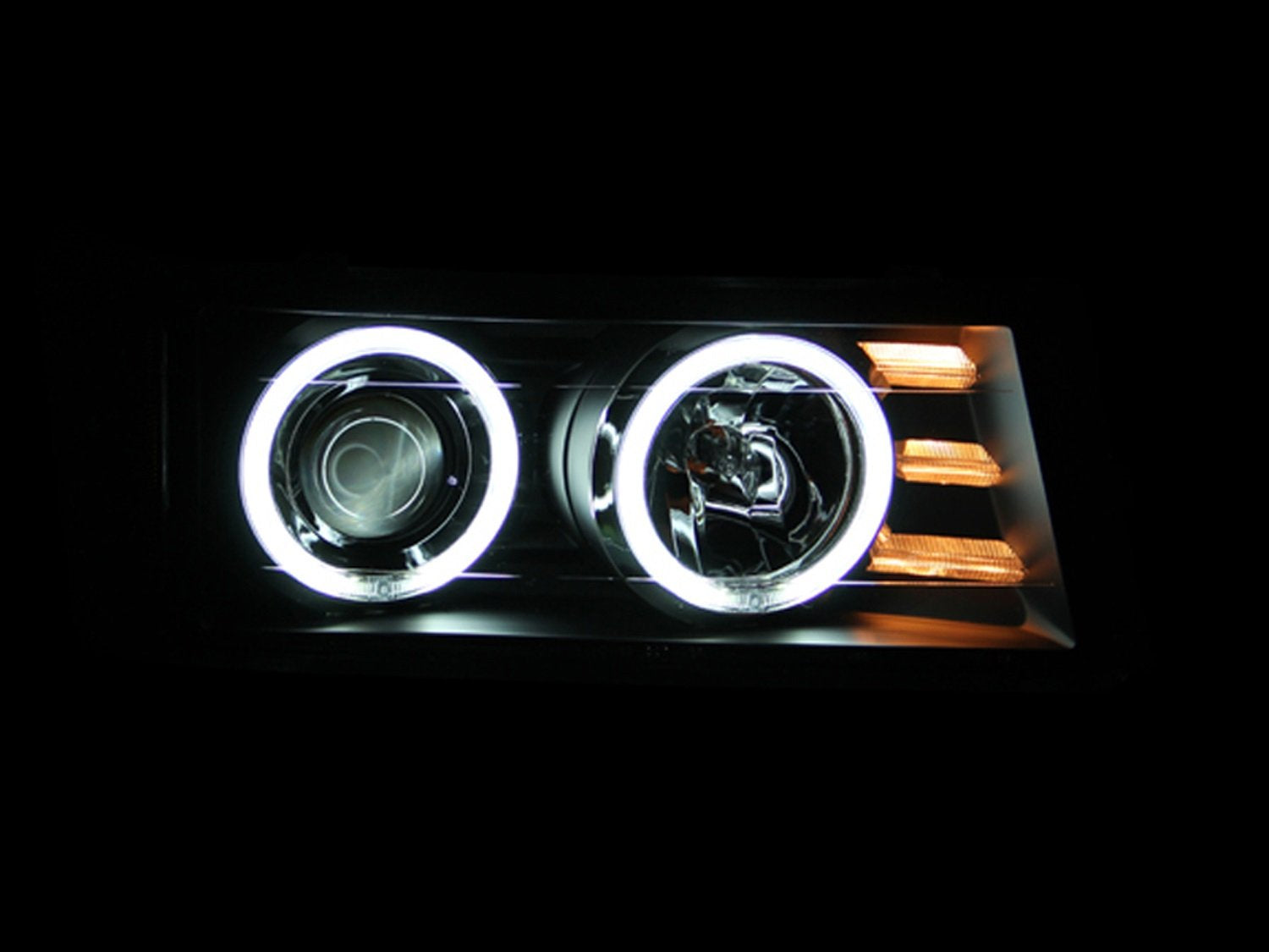 Chevrolet/GMC Anzo USA 111079 Projector/Black Clear Halo With Ccfl Headlight Assembly - (Sold in Pairs)