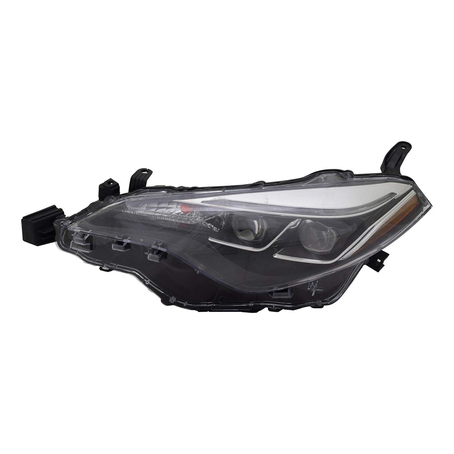 Left TYC Headlight Assembly Compatible with 2017-2019 Toyota Corolla