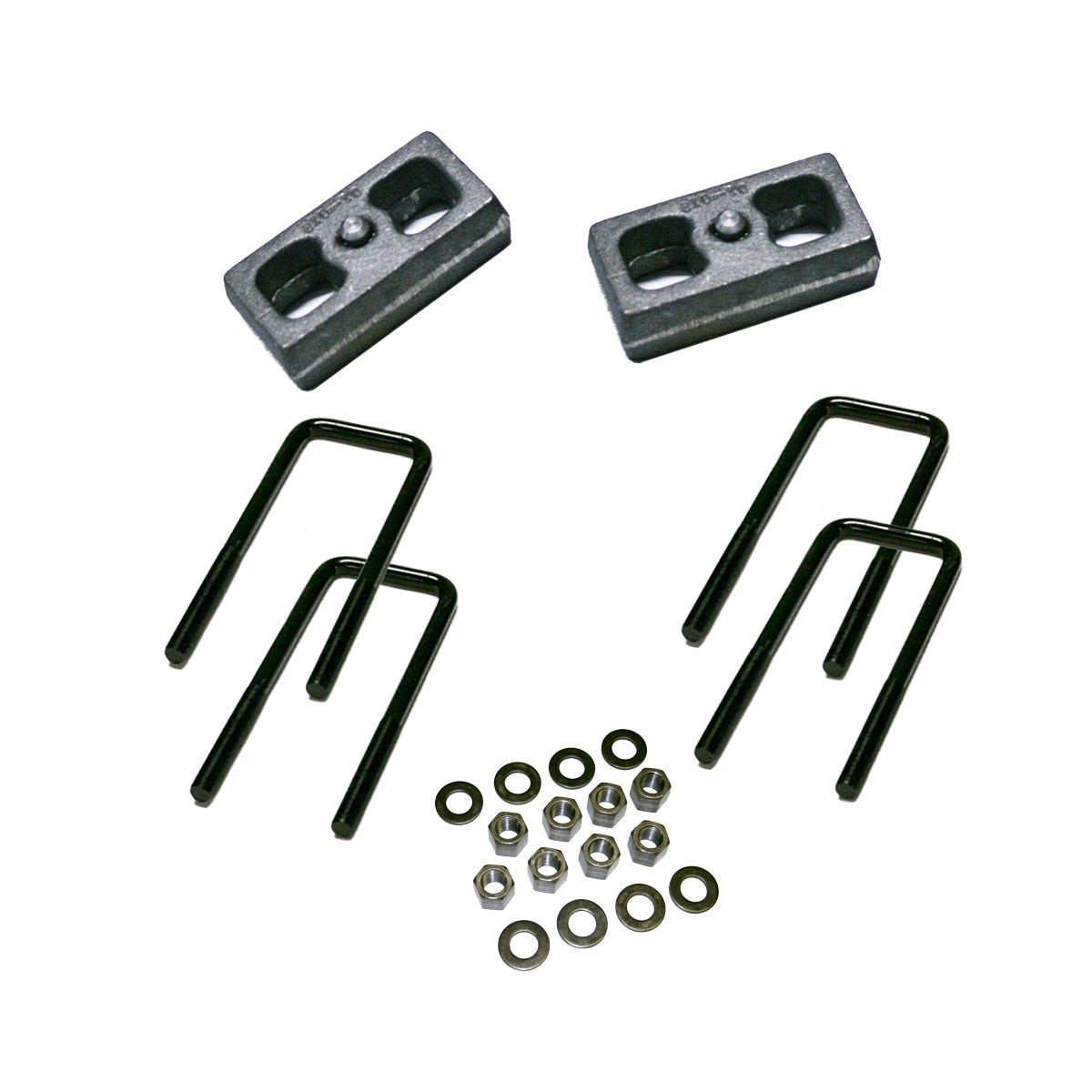 Superlift RealTruck 2" Block Kit for Dodge 1/2 Ton Pickup | Rear Lift Blocks, U-Bolts, & Hardware | 4027 | Fits 1969-2001 Dodge 1/2 Ton Pickups 4WD