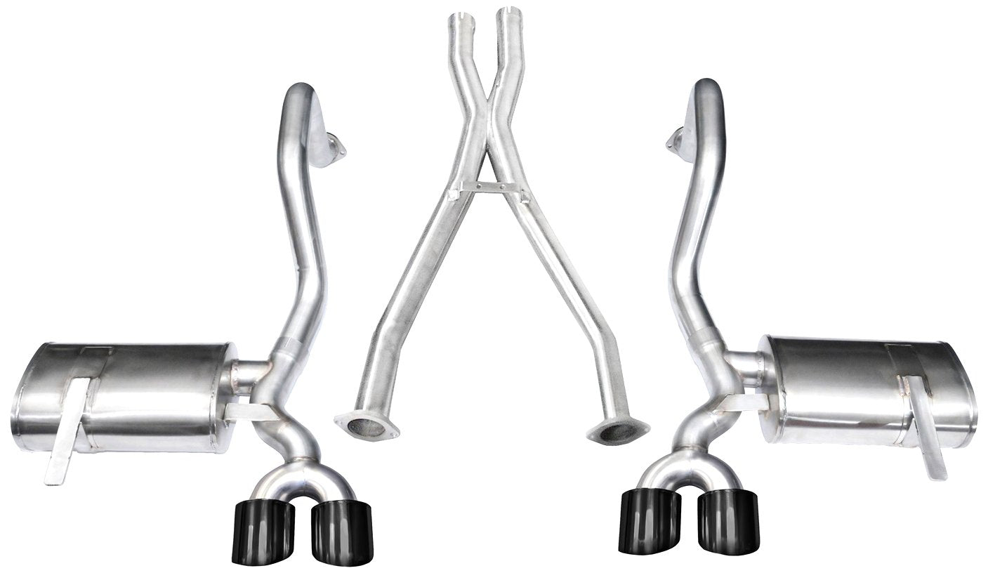 Cat-Back Exhaust System CORSA 14962BLK with X-Pipe