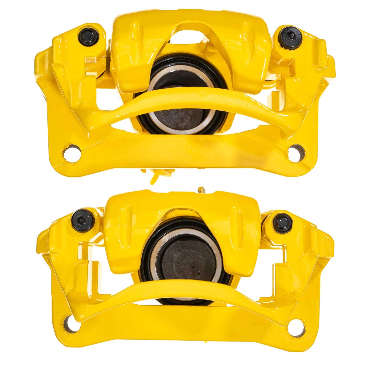 Power Stop S2736YLW Rear Pair of High-Temp Yellow Powder Coated Calipers