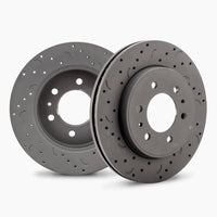Hawk Performance Cross-Drilled and Slotted HTC4267 Talon Rotors