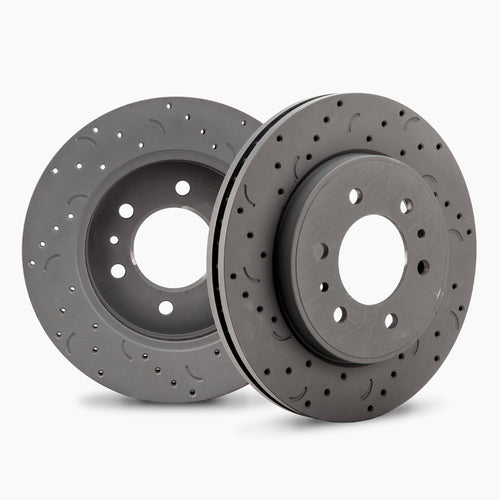 Hawk Performance Cross-Drilled and Slotted HTC4267 Talon Rotors