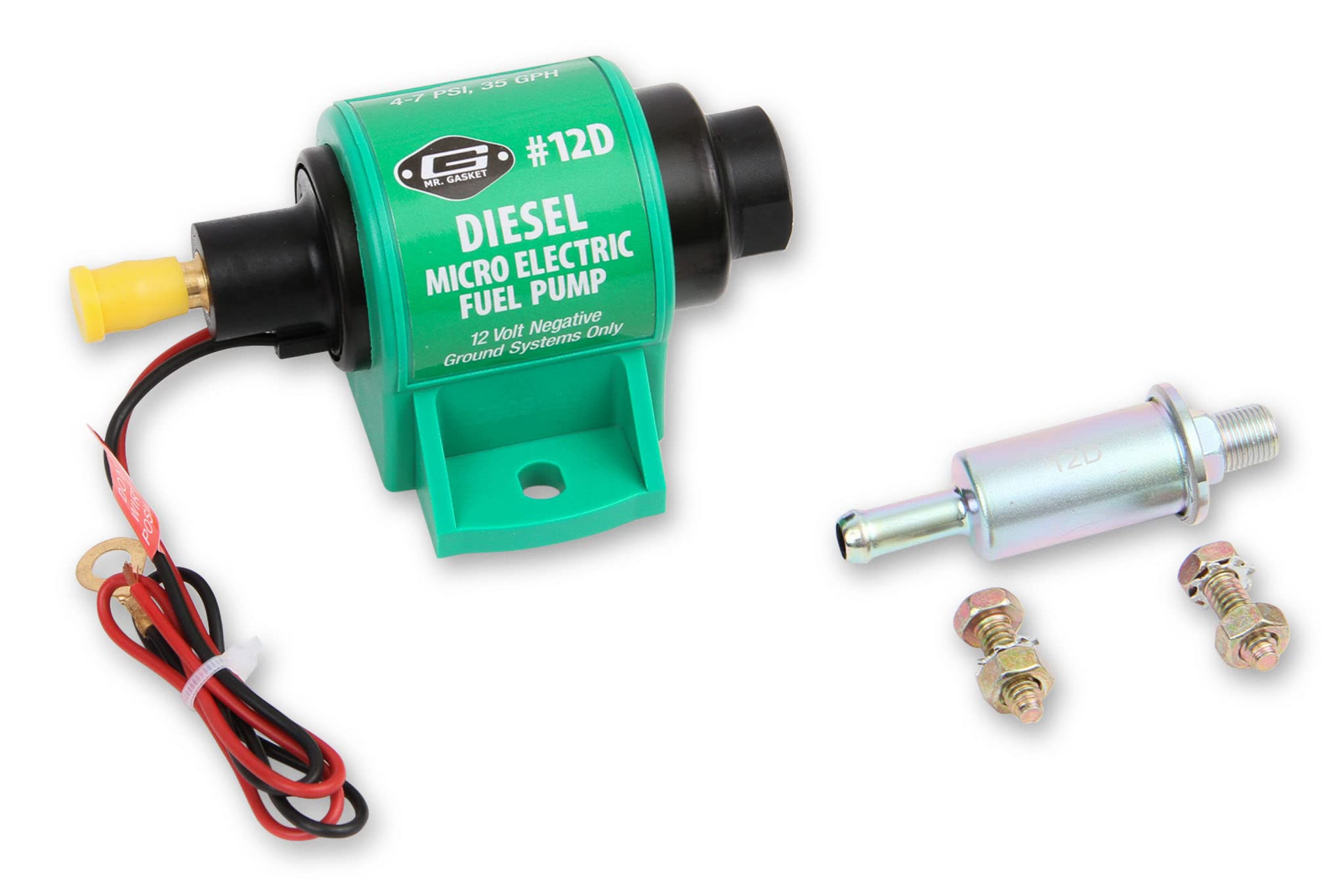 12D Mr. Gasket Micro Electric Diesel Fuel Pump