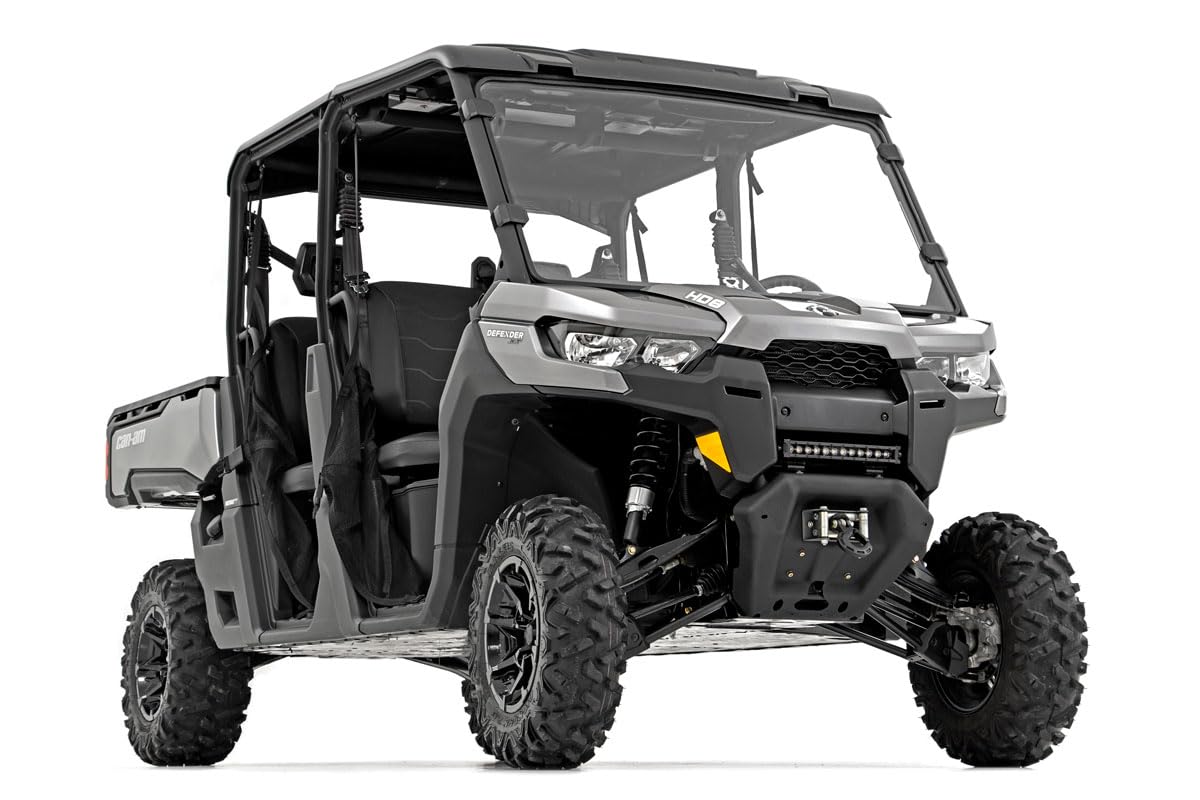 3" Lift Kit Rough Country for Can-Am Defender HD 5/HD 8/HD 9/HD 10 DPS/XT - Off-Road Suspension Upgrade for Improved Ground Clearance, Up to 28" Tire Compatibility and Easy Installation