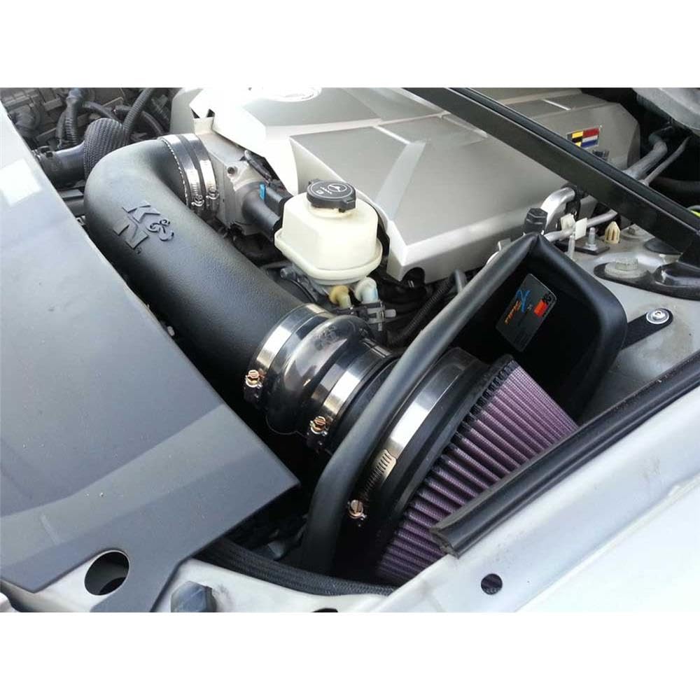 Cold Air Intake System K&N: High-Flow Air-Filter, Increase Performance & Horsepower: Compatible with 2004-2005 CADILLAC CTS-V, 57-3054