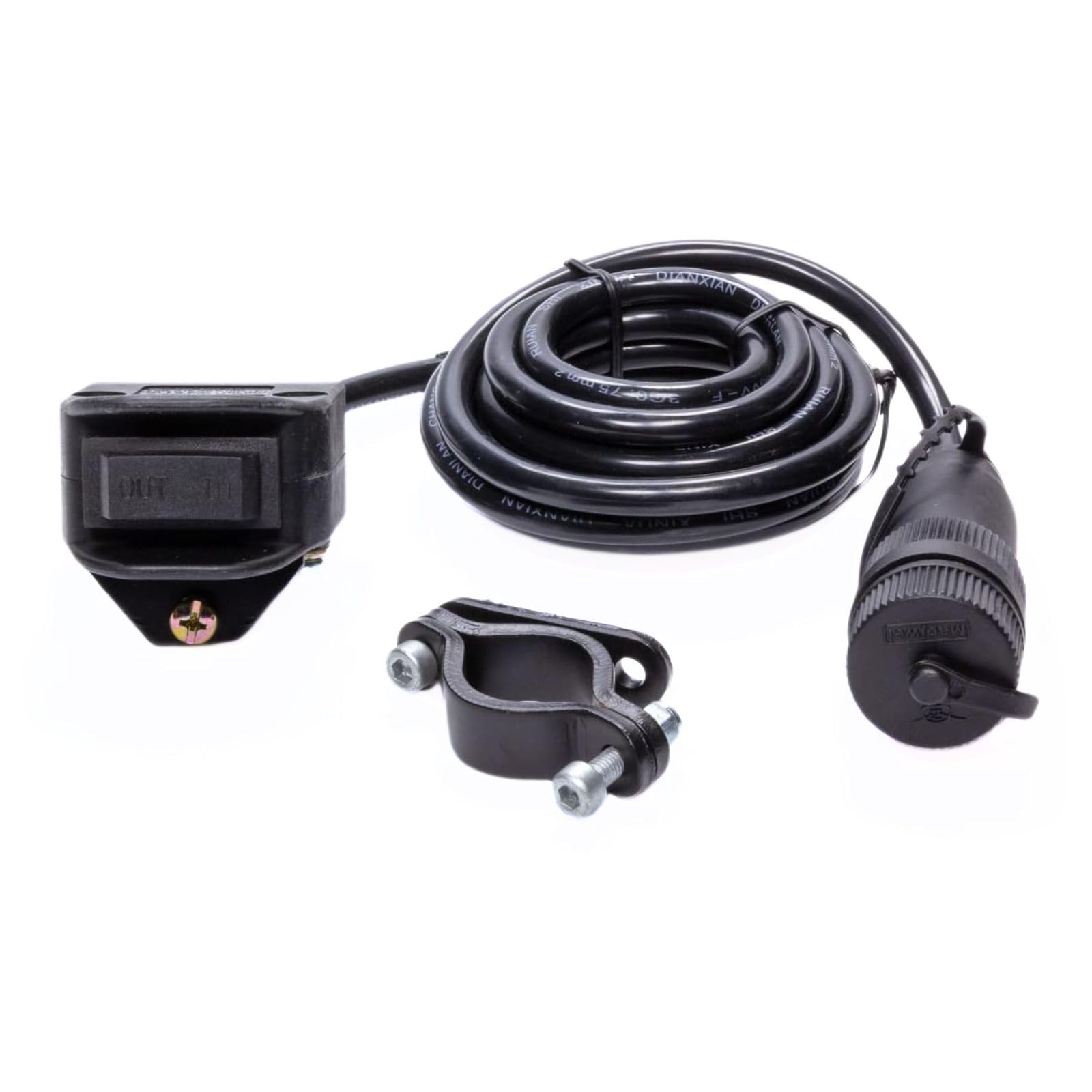 4 Pin MILE MARKER Single ATV Handlebar Remote | Compatible UTV & ATV Winches | Adjustable Mount | Accessible Control Provides