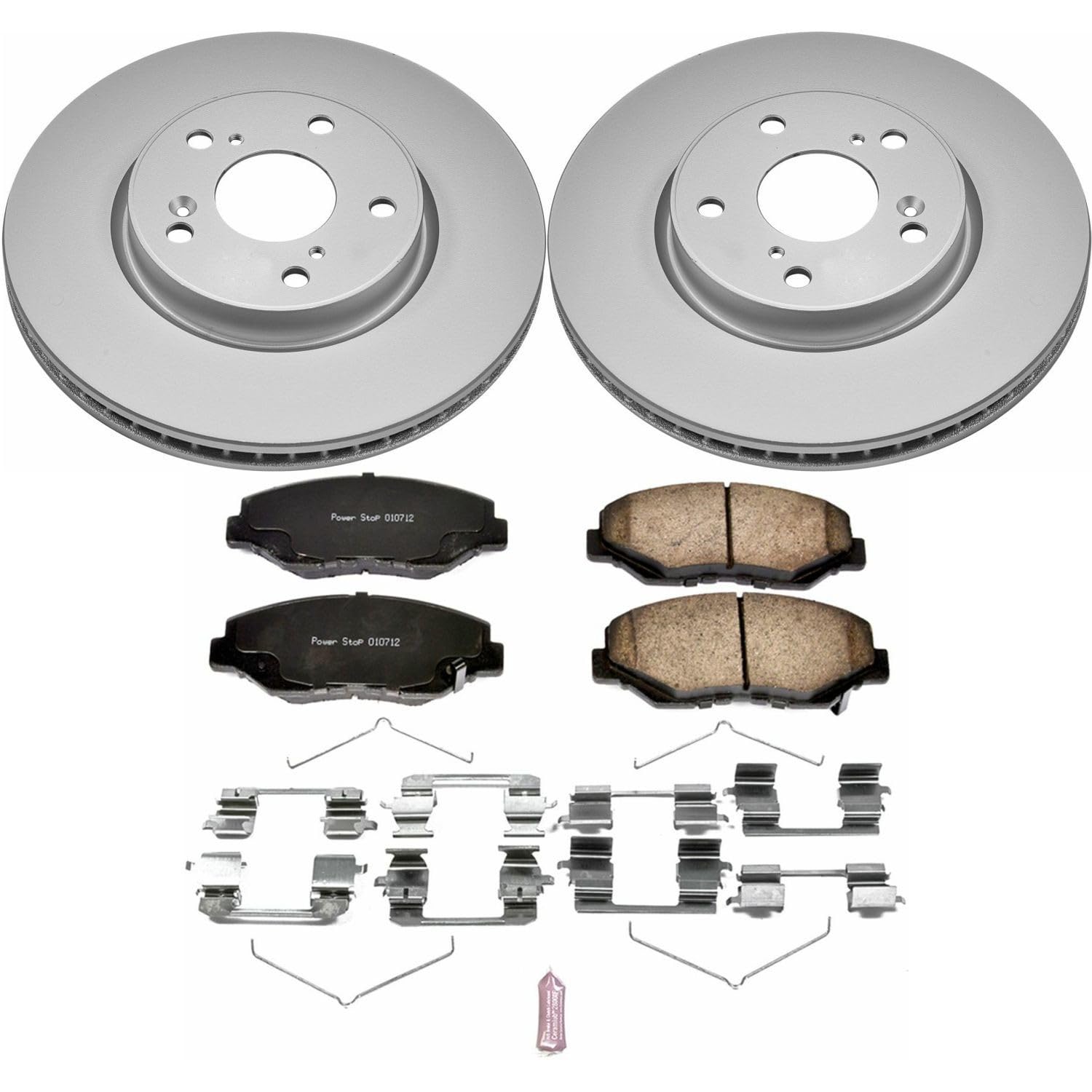 Z17 Evolution Power Stop CRK7889 Coated Brake Kit Geomet® Front