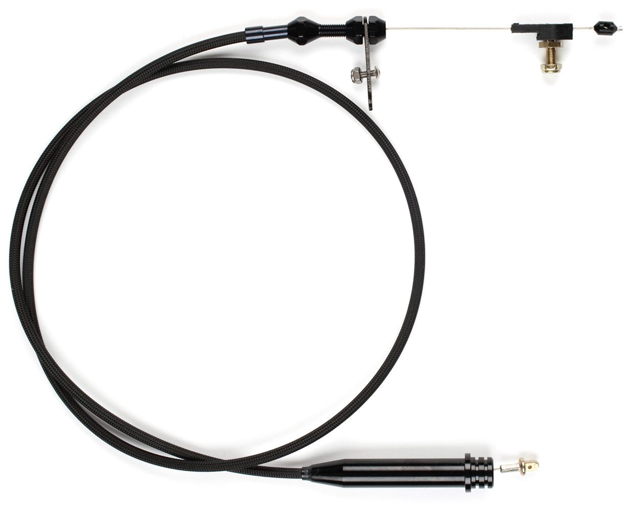Black Stainless Steel Housing Lokar XKD-20PGHT Kickdown Cable Kit for GM Powerglide