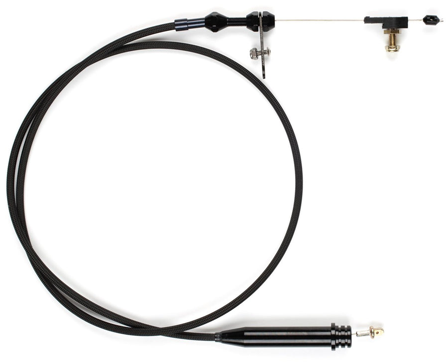 Black Stainless Steel Housing Lokar XKD-20PGHT Kickdown Cable Kit for GM Powerglide