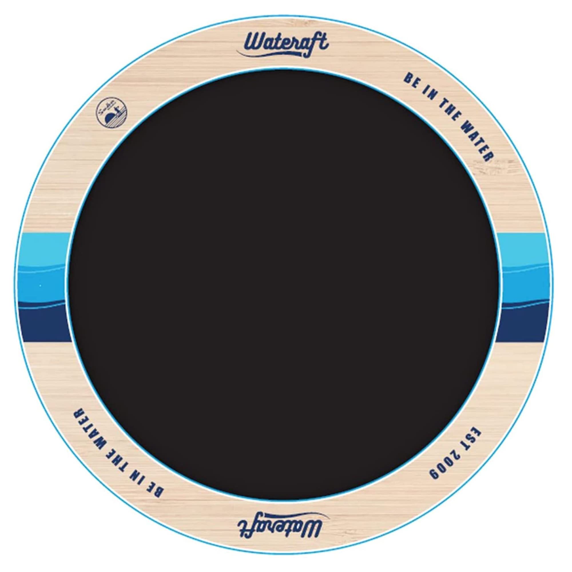 8' Wateraft Inflatable Floating Raft, Round Mesh Ring Float for Lake & Pool, Multicolor