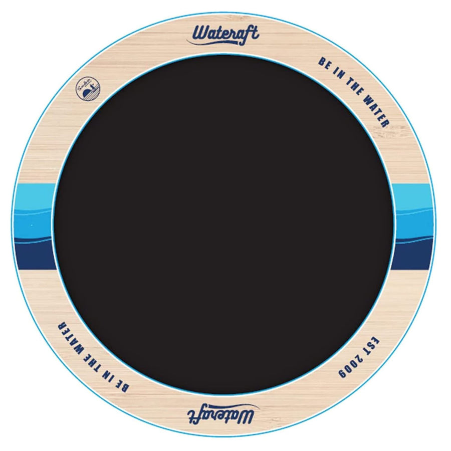 8' Wateraft Inflatable Floating Raft, Round Mesh Ring Float for Lake & Pool, Multicolor