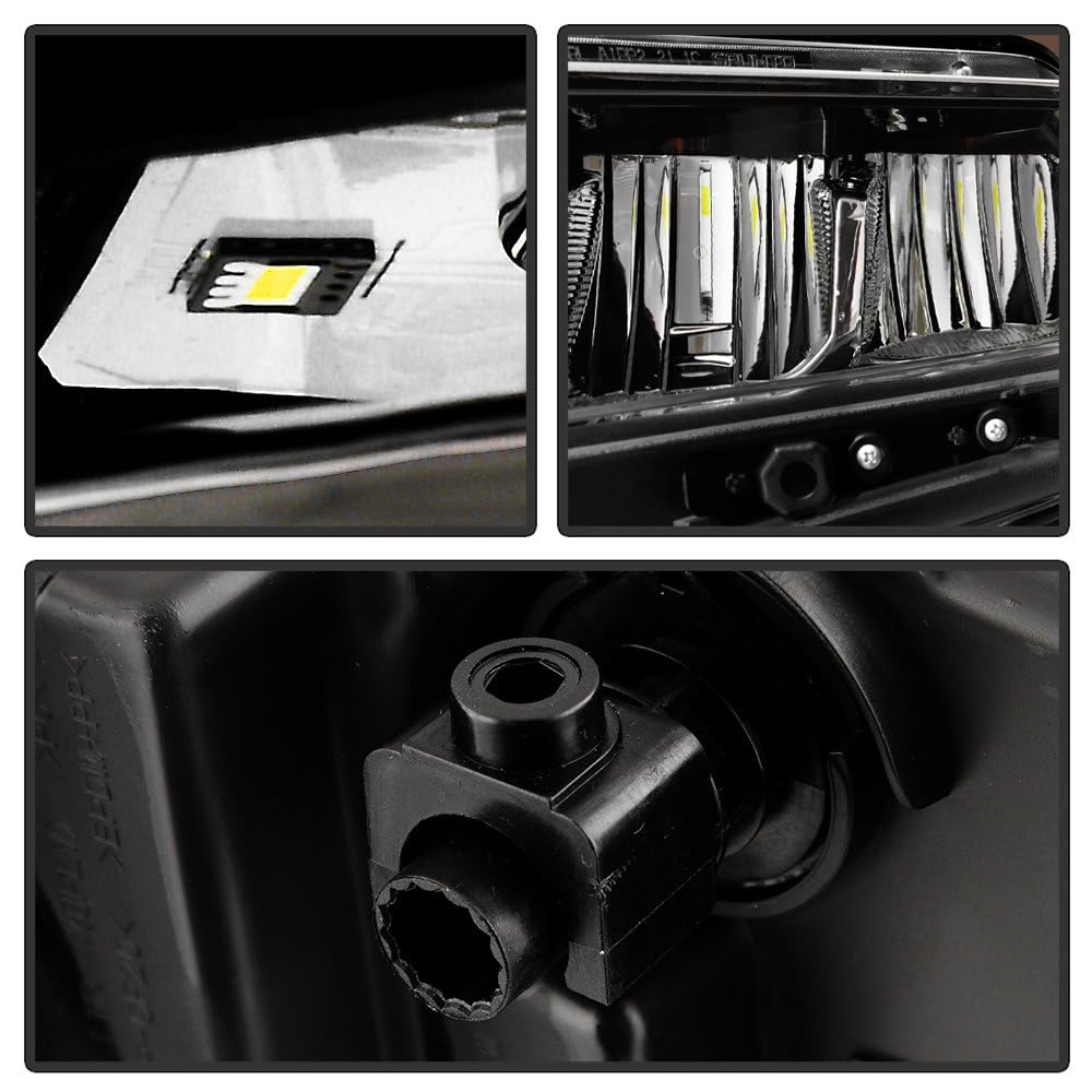 Chevy Silverado Spyder (POE) Full LED DRL and High/Low Beam w/Halogen Signal Bulb Headlight - OE Left