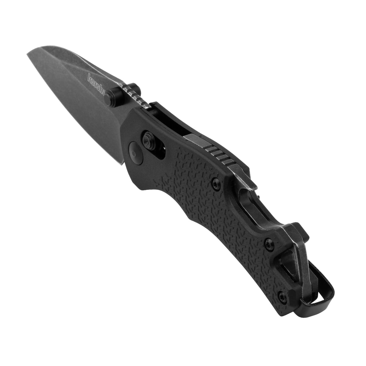 Kershaw Pocket Knife Craze, All-Black, 2.35 Inch Stainless Steel Reverse Tanto Blade, EDC with Manual Opening, Reversible Deep-Carry Pocketclip, Everyday Carry Pocket Knife for Men and Women