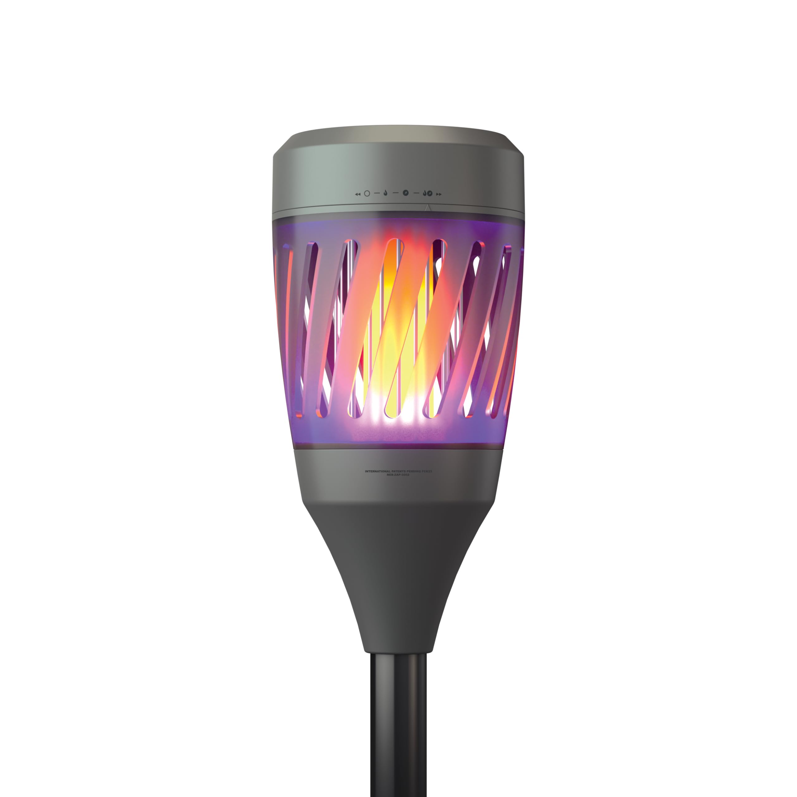 NEBO Torch Solar Zapper | Warm Tiki Light for Outdoor Use & Insect Killing Electric Zapper, Solar Powered Rechargeable Battery, Perfect for Bugs like Mosquitos, Flies & Gnats